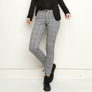 Brandy Melville gray plaid pants